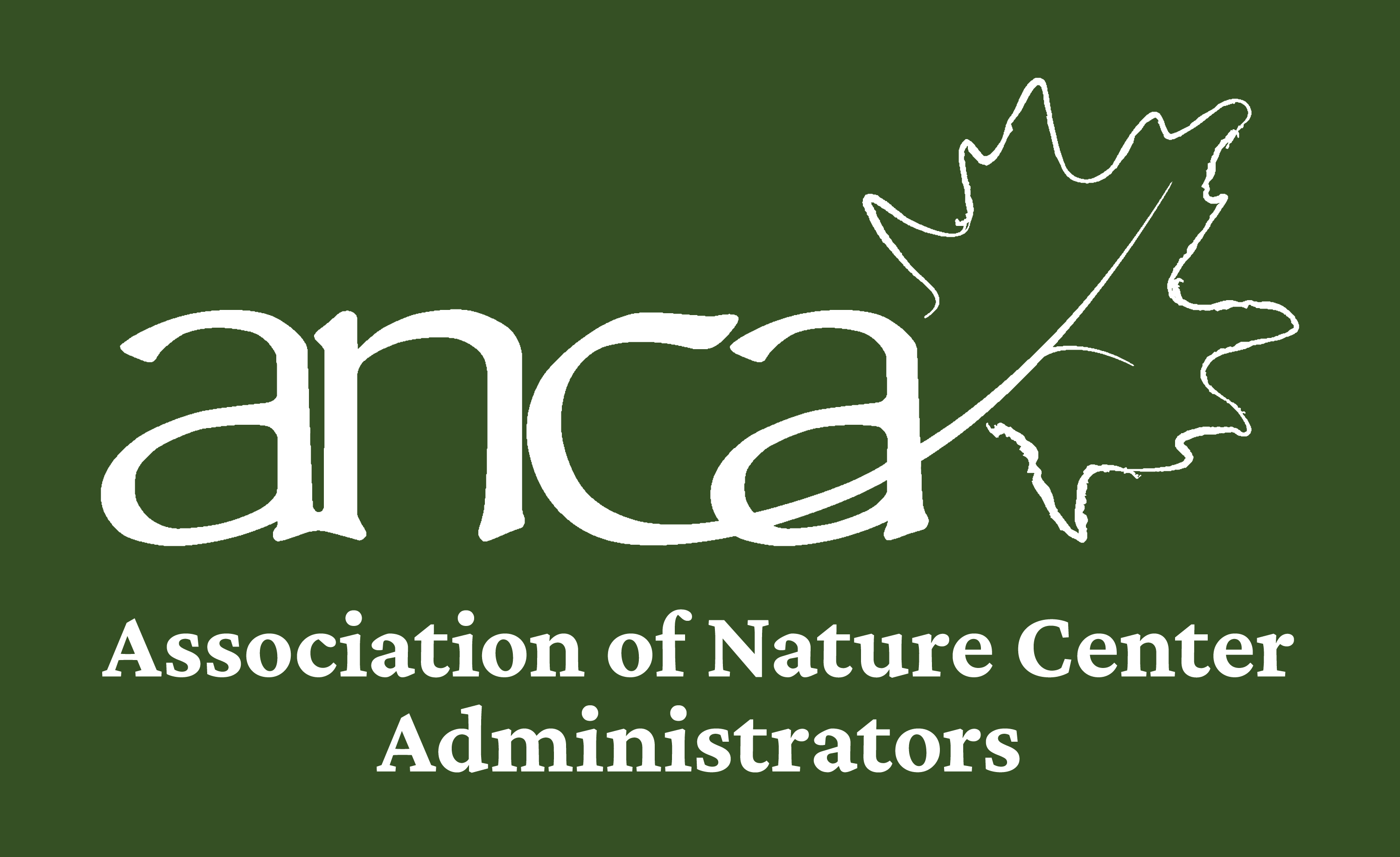 ANCA Logo white outline with text