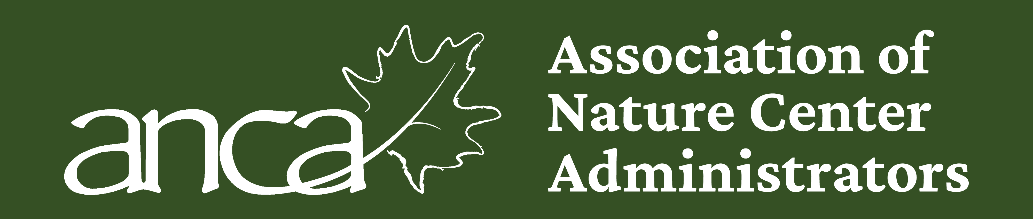 ANCA Logo white outline with text