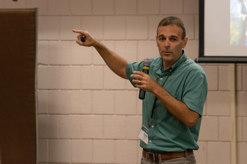 Dr. Marc Stern at his and Dr. Robert Powell’s presentation of their research at the 2019 ANCA Summit on August 21.