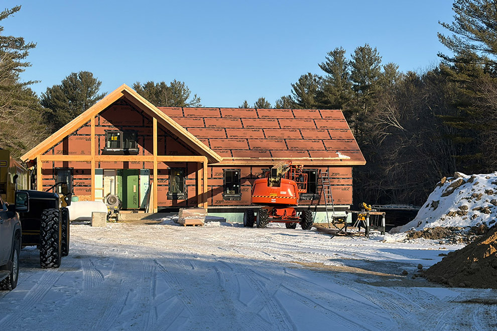 BBA's new education building under construction.